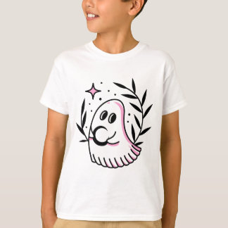 Kids T-Shirt com logotipo rosa e preto