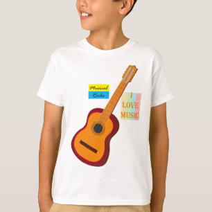 Kids t-shirt de violão.