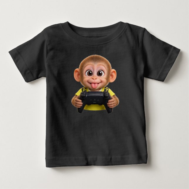 Kids' T-shirt – Playful monkey play (Frente)