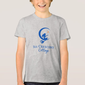 Kids T-shirt Sea Crescent Cottage logo