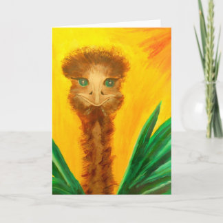 Kiki - Cartão de Saudação Ostrich
