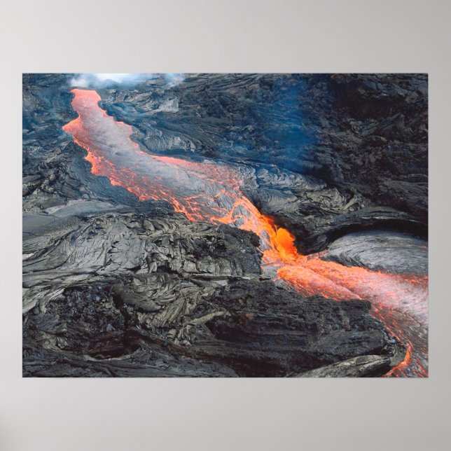 Kilauea Lava Flow Poster Impressão (Frente)