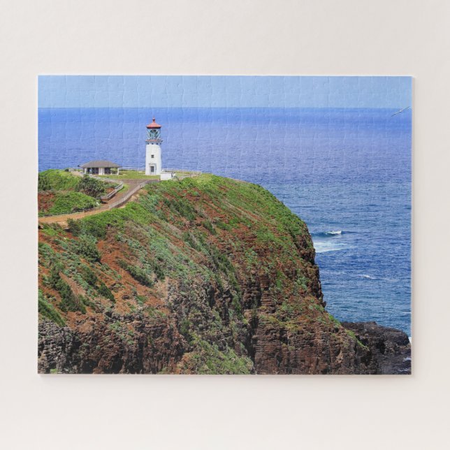Kilauea Lighthouse em Kauai Jigsee Quebra-cabeça (Horizontal)