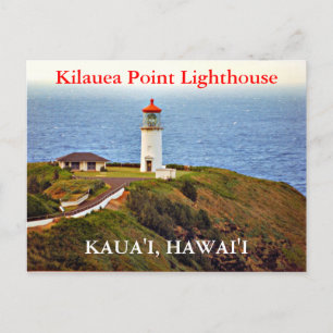 Kilauea Point Lighthouse, Kaua'i, cartão postal H