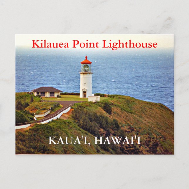 Kilauea Point Lighthouse, Kaua'i, cartão postal Ha (Frente)