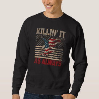 Killin´ It USA Flag Sayings Women Top Killin It