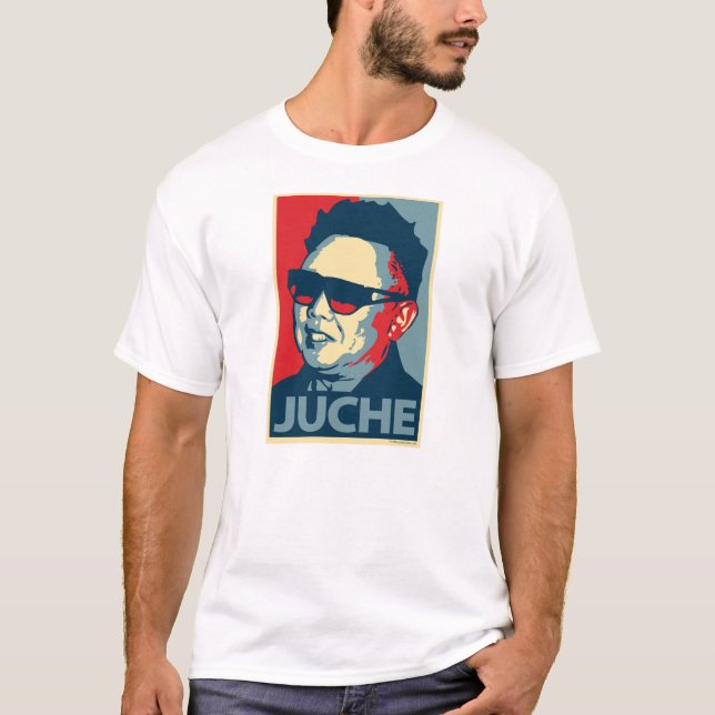 Kim Jong Il - Juche: T-shirt de OHP (Frente)