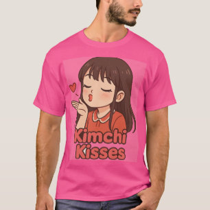 Kimchi Kisses - Camiseta Kawaii fofa para o telhad