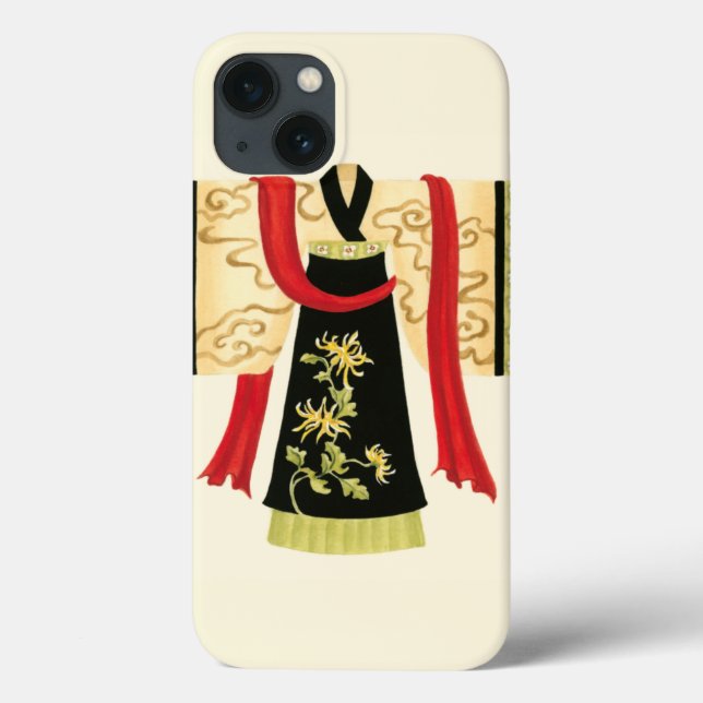 Kimono japonês tradicional com Impressão floral (Verso)