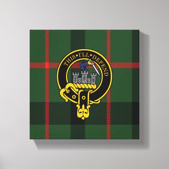 Kincaid Scottish Crest e Tartan Canvas (Frente)