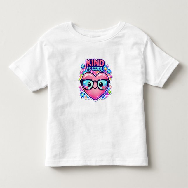 Kind Is Cool – Cute Toddler Girl T-Shirt (Frente)