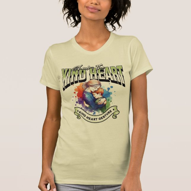 Kindness T-Shirt - Teto de Tipografia Inspiraciona (Frente)