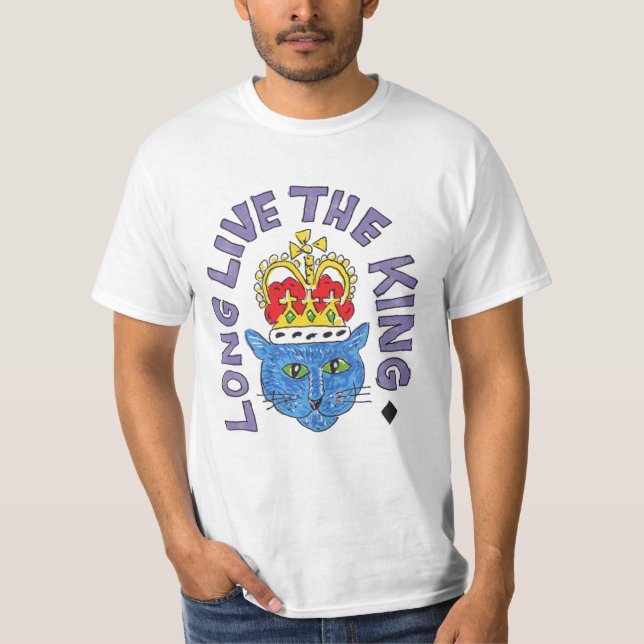 King cat Royal TShirt Long live the King T-Shirt (Frente)