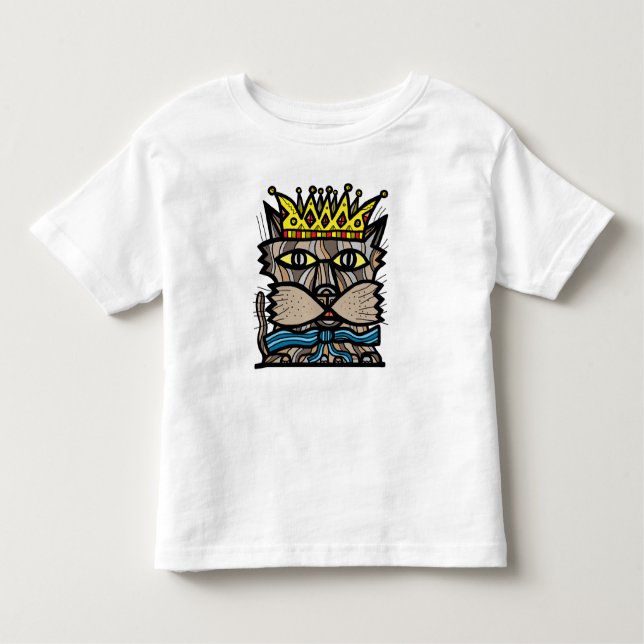 "King Kat" Toddler Fine Jersey T-Shirt (Frente)