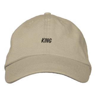 KING Nome Personalizado Boné Elegante Bege