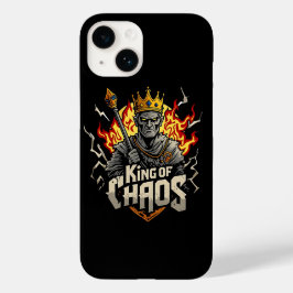 King of Chaos iPhone 14 Case Dark Zombie Fire