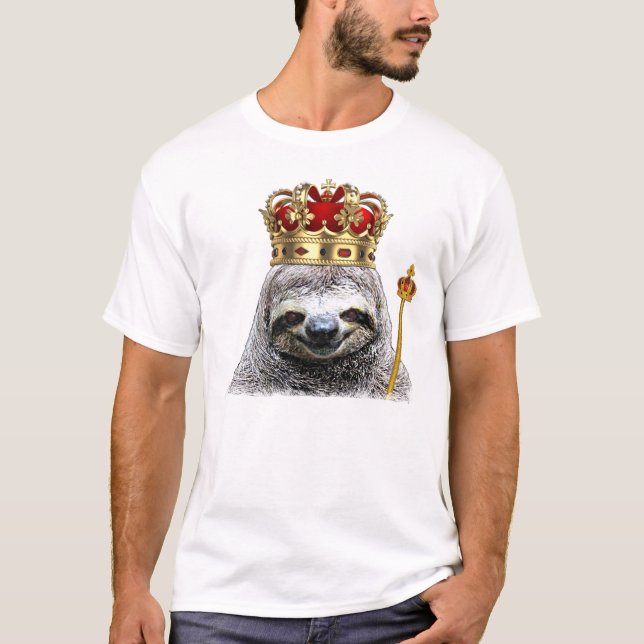 King sloth T-shirt (Frente)