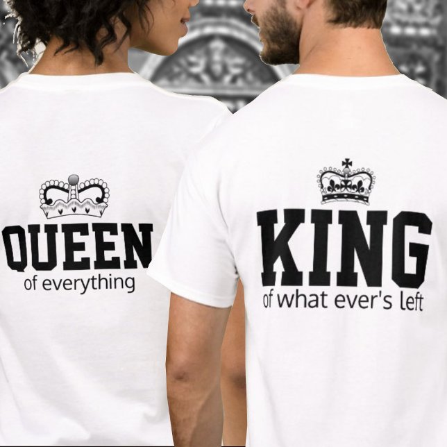 King T-Shirts (Couples Fun Tshirts)