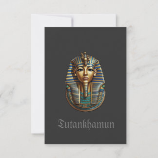 King Tutankhamun Flat Cartões de agradecimentos