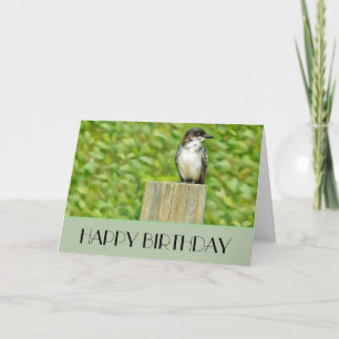 Kingbird Oriental - Cartão de Aniversário