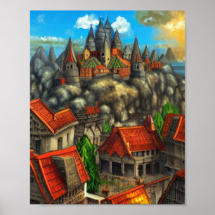 Kingdom Fantasy Digital Art Poster #04
