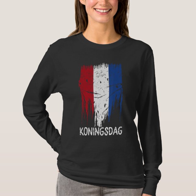 Kingsday T-Shirt Amsterdam Koningsdag Kings Day Ni (Frente)