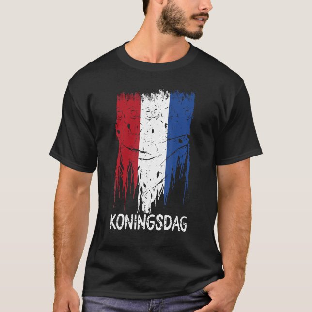 Kingsday T-Shirt Amsterdam Koningsdag Kings Day Ni (Frente)