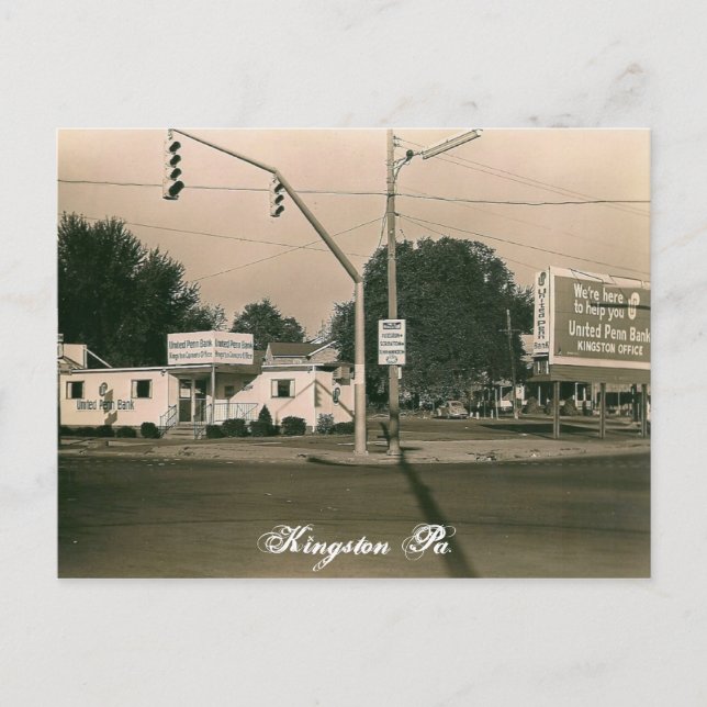 Kingston Pa. Cartão Postal (Frente)