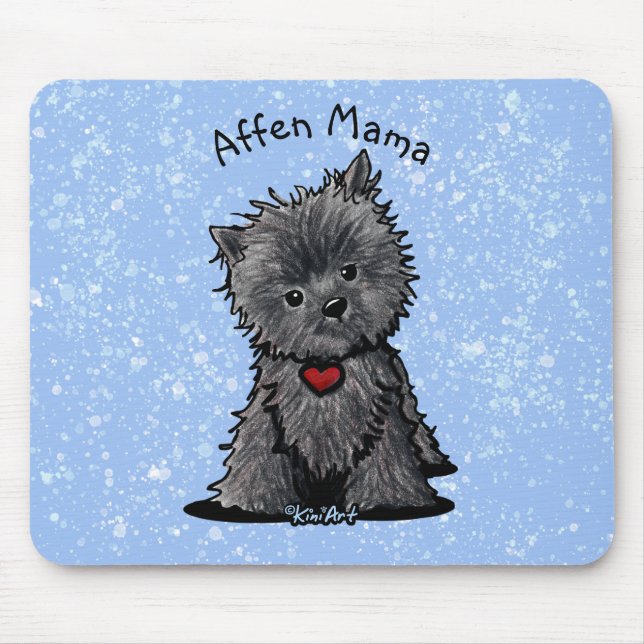 KiniArt Affenpinscher Dog Mousepad (Frente)