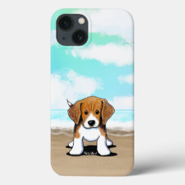 KiniArt Beach Beagle capa para iPhone