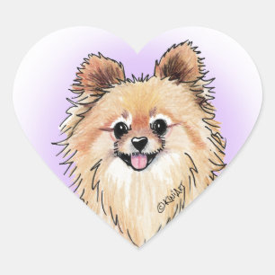 KiniArt Bella Pom Adesivo de Coração