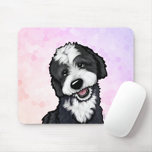 KiniArt Bernadoodle Mousepad (Com mouse)