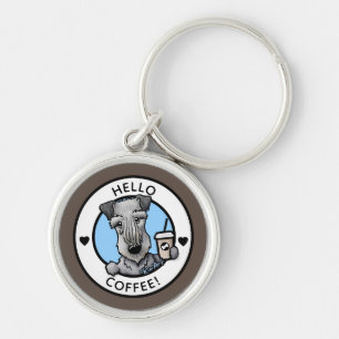 KiniArt Café Cesky Terrier Chaveiro