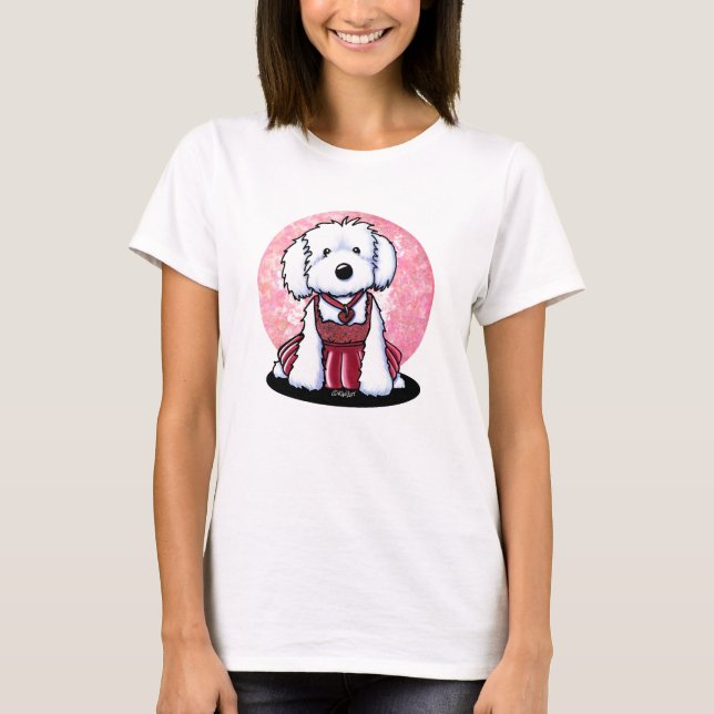 KiniArt Camiseta Glamourosa de Maltês (Frente)