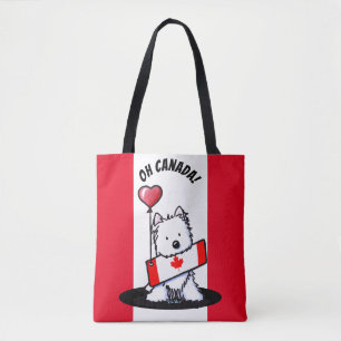 KiniArt Canadense Westie Tote Bag
