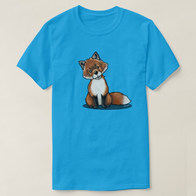 KiniArt Cute Fox T-Shirt (Frente do Design)