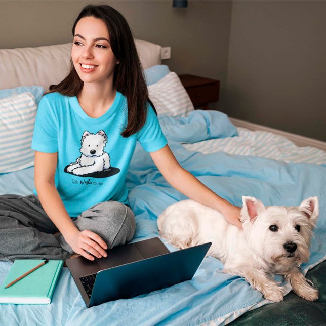 KiniArt Fala Westie Comigo T-Shirt (Criador carregado)