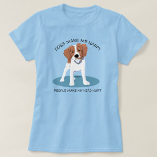 KiniArt French Brittany Dog Lover T-Shirt