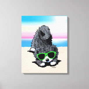 KiniArt Havanese Dog Beach Canvas Print