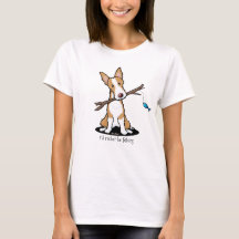 KiniArt Ibizan Hound Dog Amava Camiseta