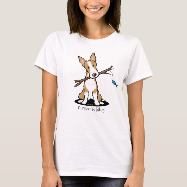 KiniArt Ibizan Hound Dog Amava Camiseta (Frente)
