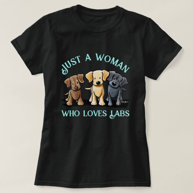 KiniArt Labrador Lover T-Shirt (Frente do Design)