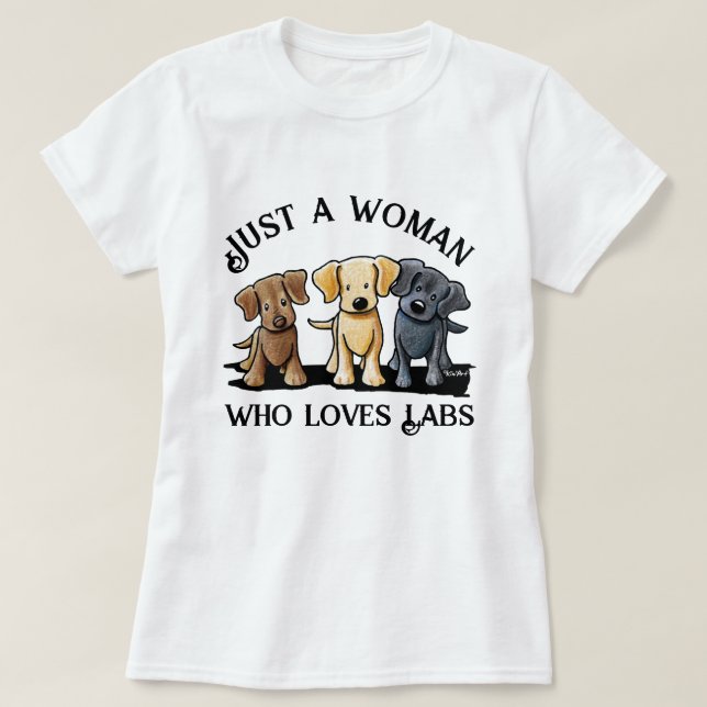 KiniArt Labrador Lover T-Shirt (Frente do Design)