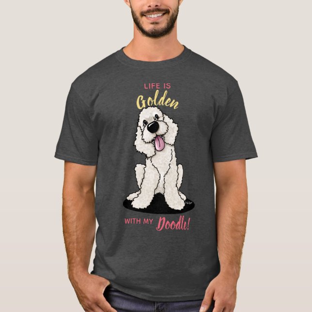 KiniArt Life É Ouro DOODLE T-Shirt (Frente)