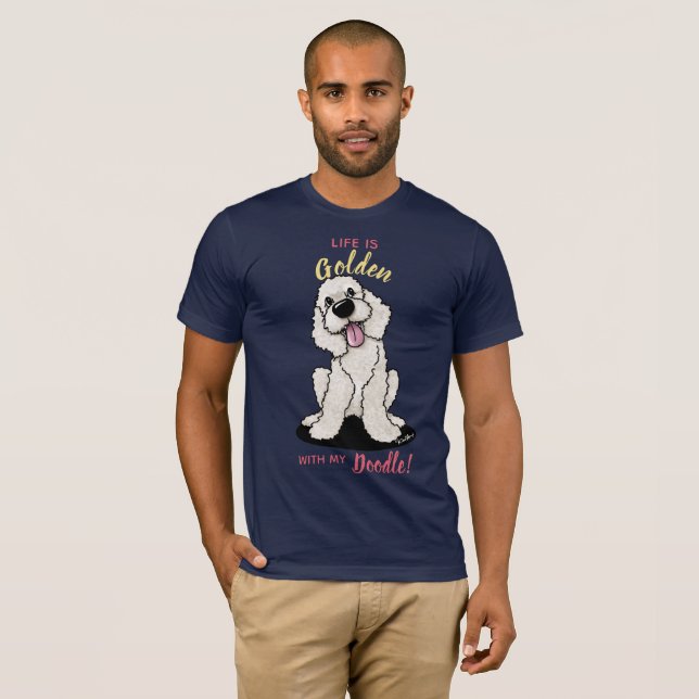 KiniArt Life É Ouro DOODLE T-Shirt (Frente Completa)