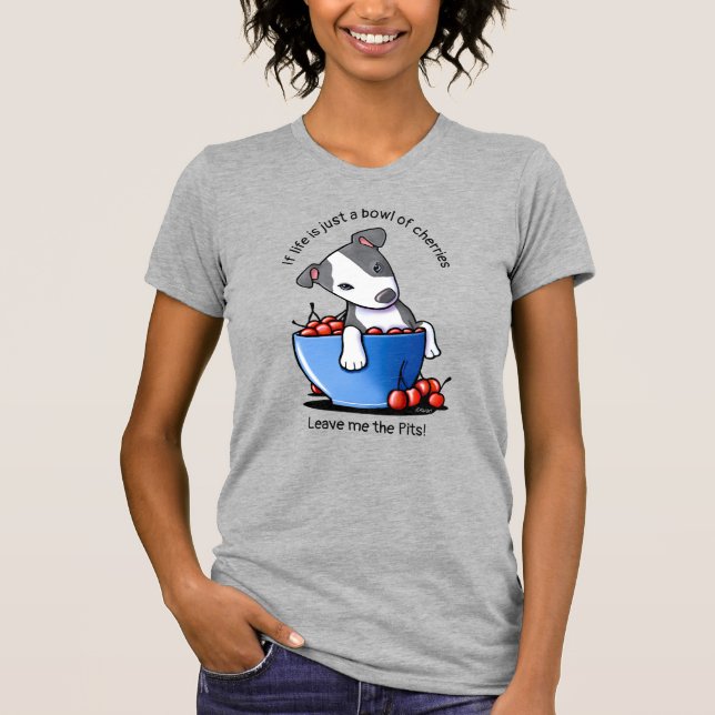 KiniArt Pitbull Cuppy T-Shirt (Frente)