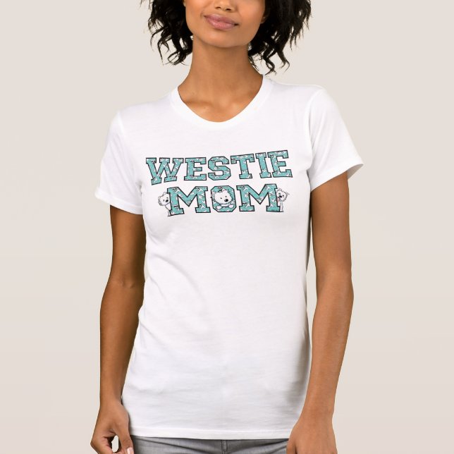 KiniArt Westie Mãe T-Shirt (Frente)