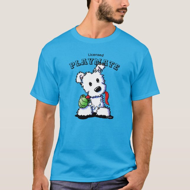 KiniArt Westie Playmate T-Shirt (Frente)