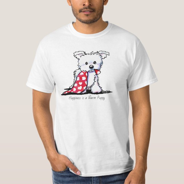 KiniArt Westie Puppy T-Shirt (Frente)