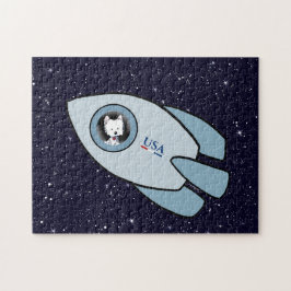 KiniArt Westie Rocket Dog Quebra-cabeça